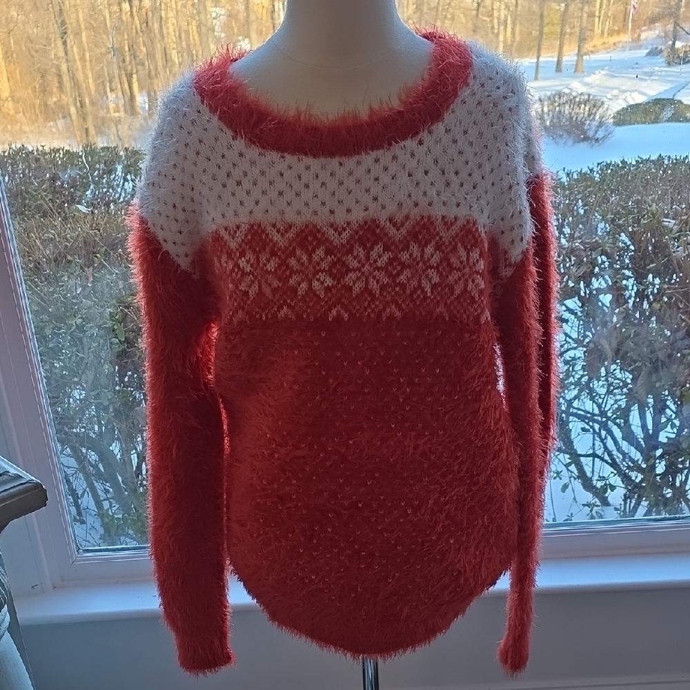POL Festive Red and White Sweater